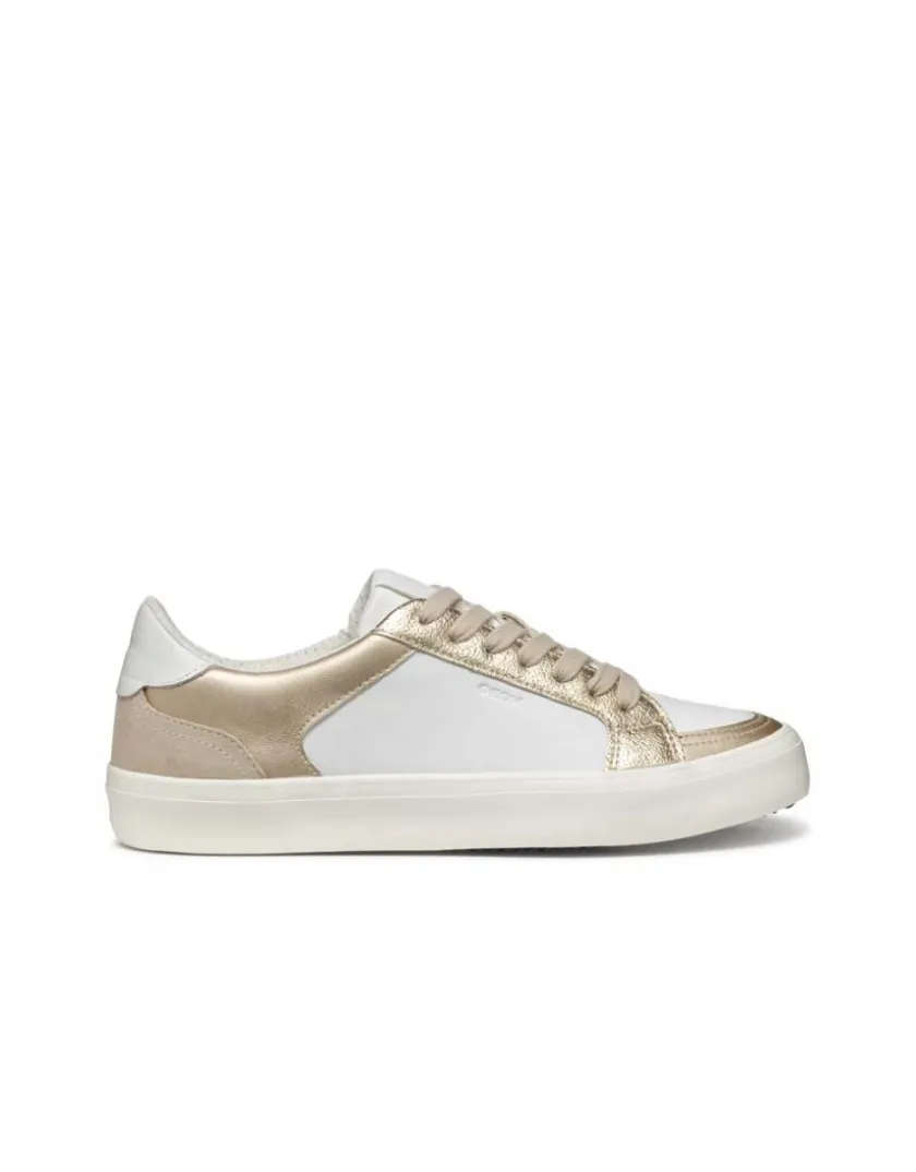 Fashion Baskets basses cuir or GEOX Baskets