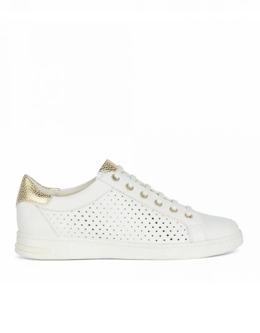 Hot Baskets cuir ajouré blanc GEOX Baskets