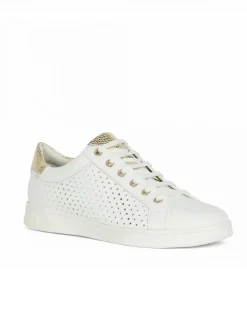 Hot Baskets cuir ajouré blanc GEOX Baskets