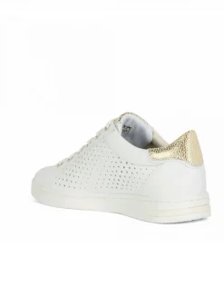 Hot Baskets cuir ajouré blanc GEOX Baskets