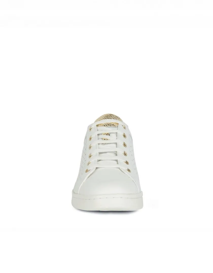 Hot Baskets cuir ajouré blanc GEOX Baskets