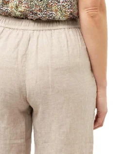 Online Bermuda beige 100% lin Shorts & Bermudas