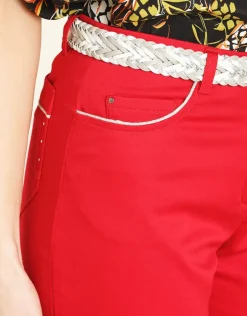 Fashion Bermuda coton rouge Shorts & Bermudas