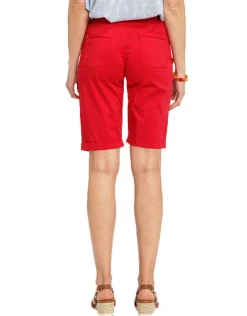 Fashion Bermuda rouge stretch Shorts & Bermudas