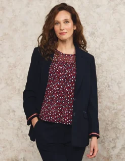 Clearance Blazer crêpe marine Habillées|Vestes