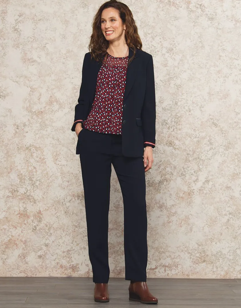 Clearance Blazer crêpe marine Habillées|Vestes