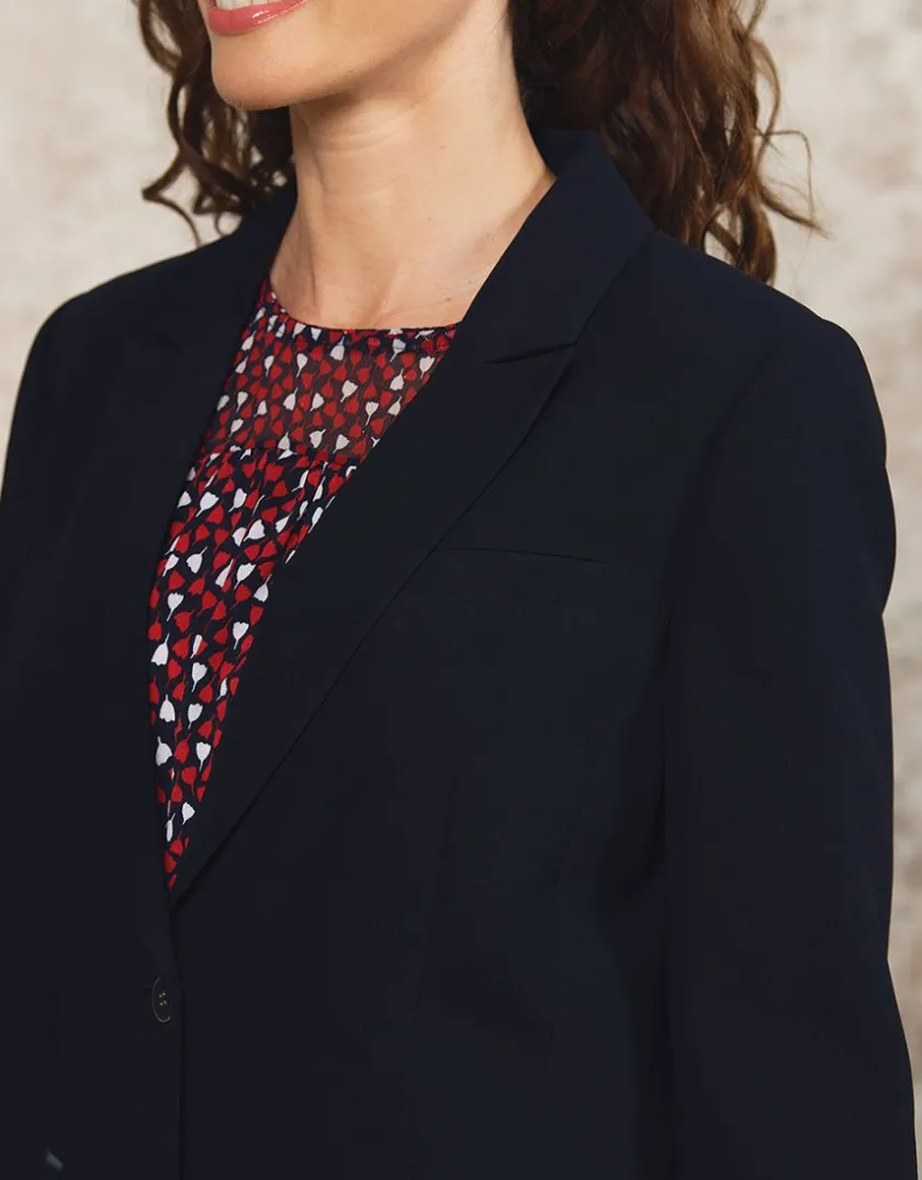 Clearance Blazer crêpe marine Habillées|Vestes