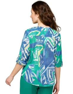 New Blouse 100% coton bleu Chemisiers & Blouses|Hauts