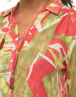 Sale Blouse 100% coton vert Chemisiers & Blouses|Hauts
