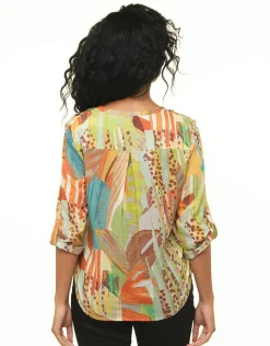 Fashion Blouse 100% coton vert Chemisiers & Blouses|Hauts