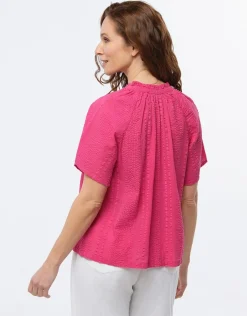Hot Blouse ample coton rose Chemisiers & Blouses|Hauts