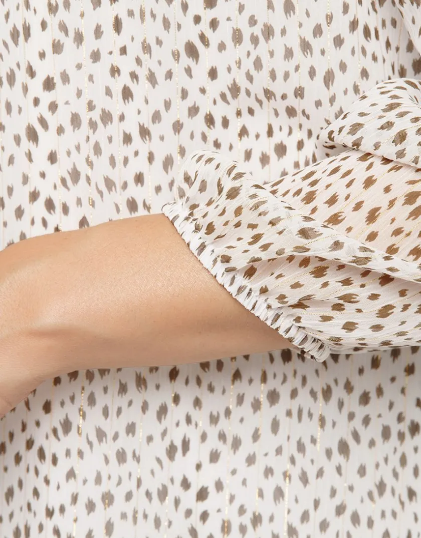 Outlet Blouse ample motif écru Hauts|Chemisiers & Blouses