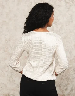 New Blouse bijoux blanc Chemisiers & Blouses|Hauts