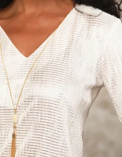 New Blouse bijoux blanc Chemisiers & Blouses|Hauts