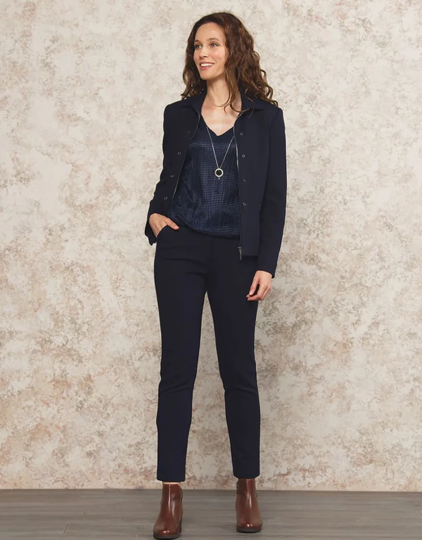 Hot Blouse bijoux bleu Chemisiers & Blouses|Hauts