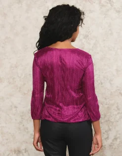Clearance Blouse bijoux violet Chemisiers & Blouses|Hauts