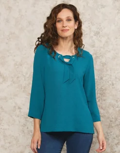 Sale Blouse bleu chic Chemisiers & Blouses|Hauts