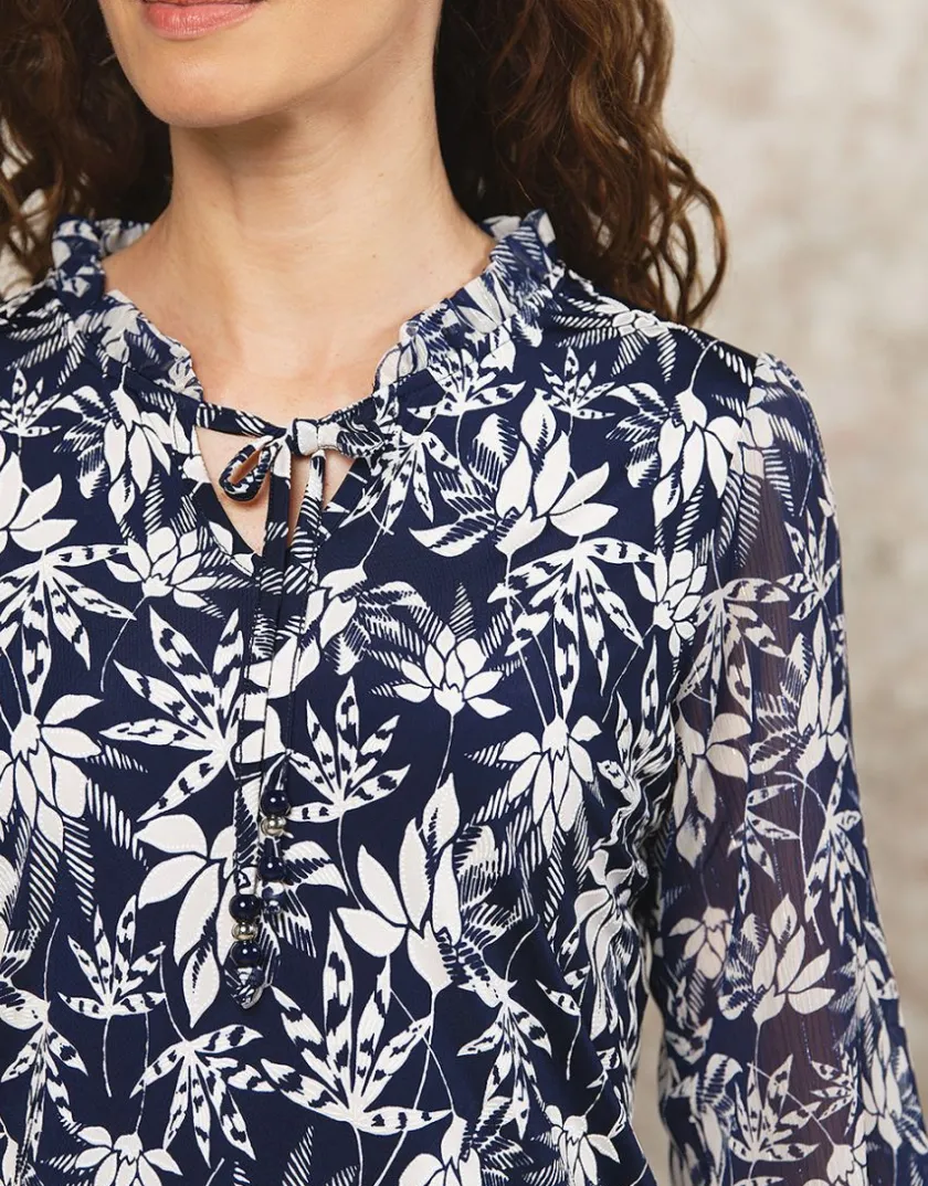 Best Blouse bleu fleuri Chemisiers & Blouses|Hauts