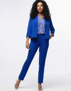 Online Blouse chic imprimé bleu Chemisiers & Blouses|Hauts