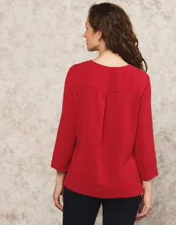Sale Blouse chic rouge Chemisiers & Blouses|Hauts