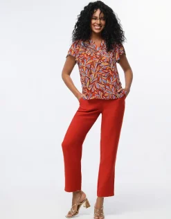 New Blouse chic voile rouge Chemisiers & Blouses|Hauts