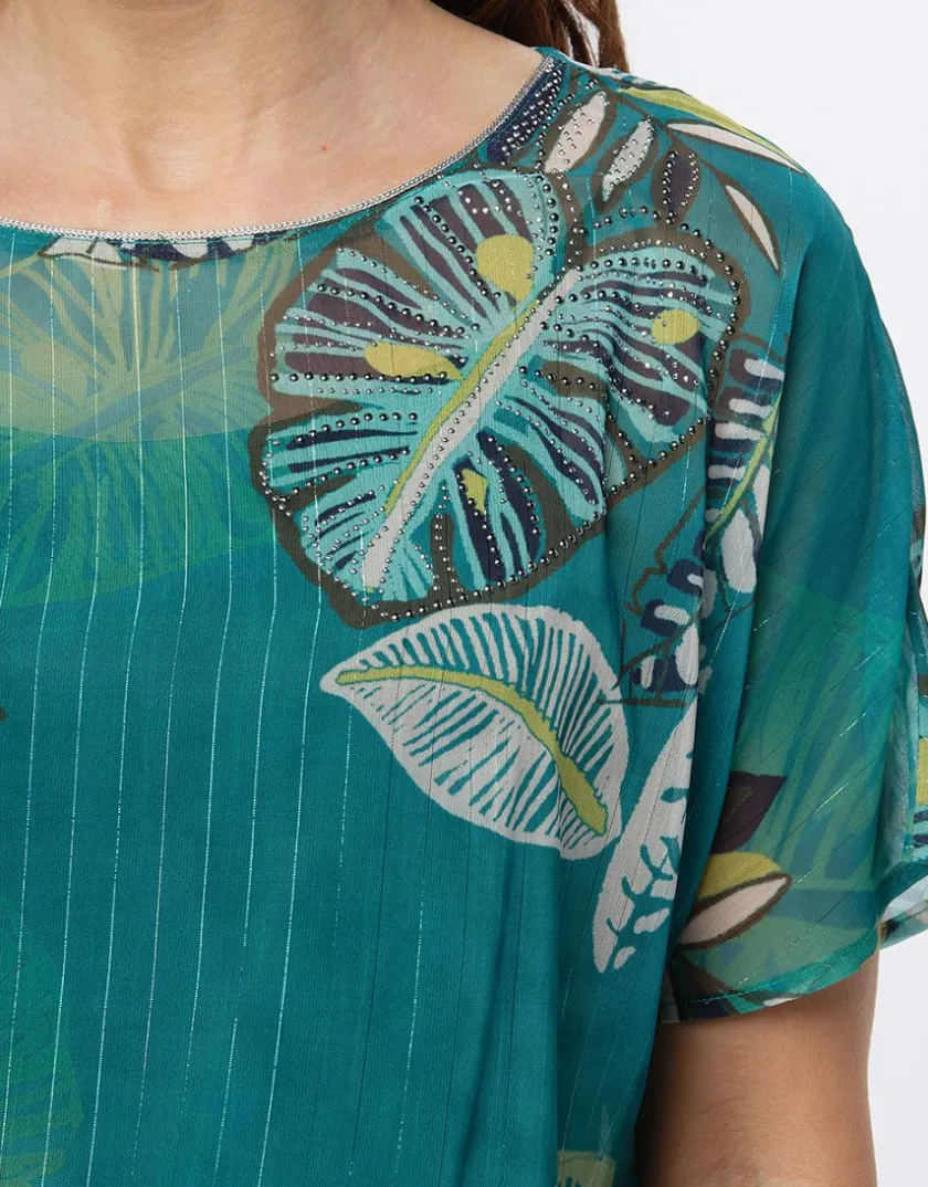 Sale Blouse chic voile vert Chemisiers & Blouses|Hauts