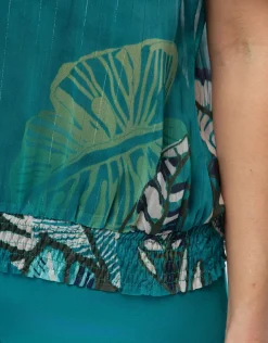 Sale Blouse chic voile vert Chemisiers & Blouses|Hauts