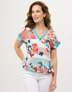 New Blouse col V fleurie Chemisiers & Blouses|Hauts