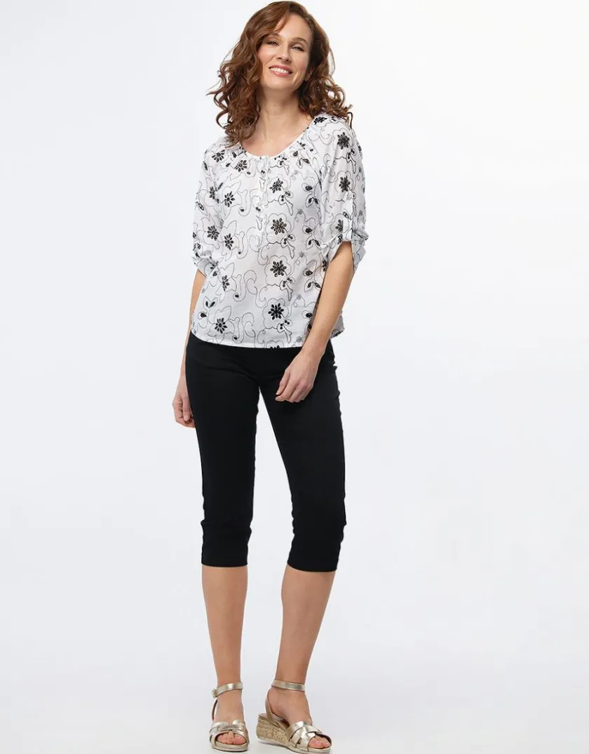 Discount Blouse coton broderie Chemisiers & Blouses|Hauts