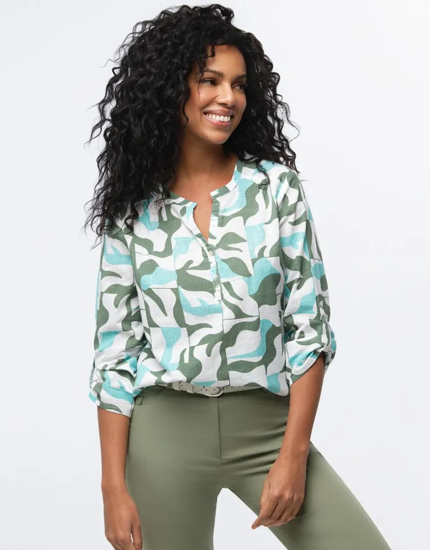 Best Blouse coton imprimé Chemisiers & Blouses|Hauts