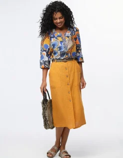 Outlet Blouse coton imprimé Chemisiers & Blouses|Hauts