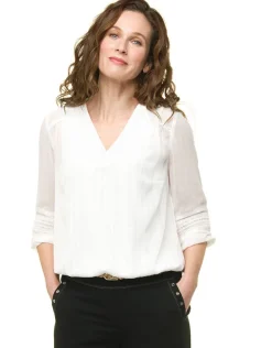 Outlet Blouse écrue chic Chemisiers & Blouses|Hauts