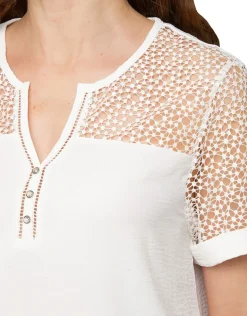 Online Blouse écrue dentelle Chemisiers & Blouses|Hauts