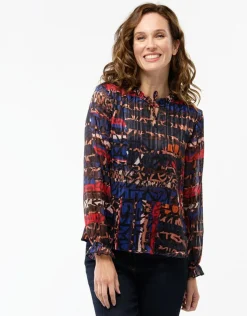 Hot Blouse en voile imprimée Chemisiers & Blouses|Hauts