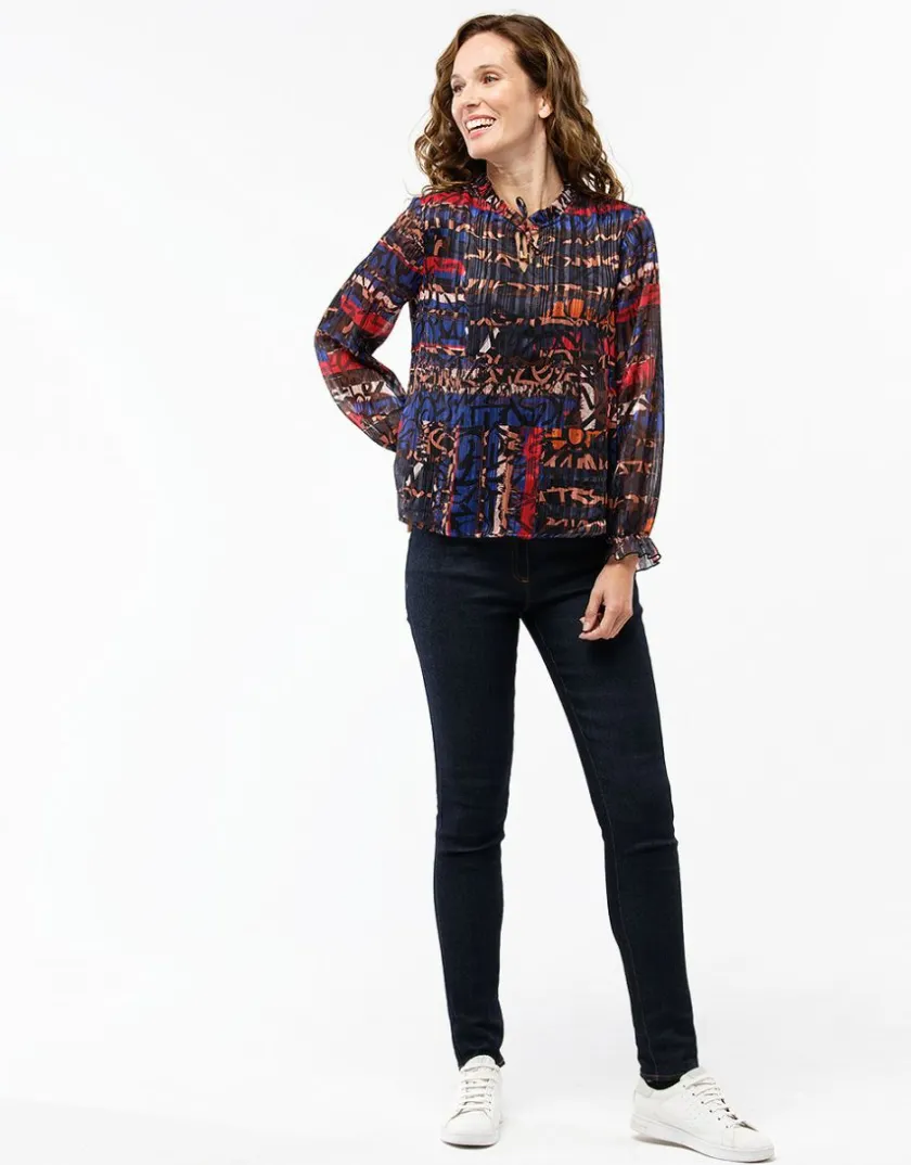 Hot Blouse en voile imprimée Chemisiers & Blouses|Hauts