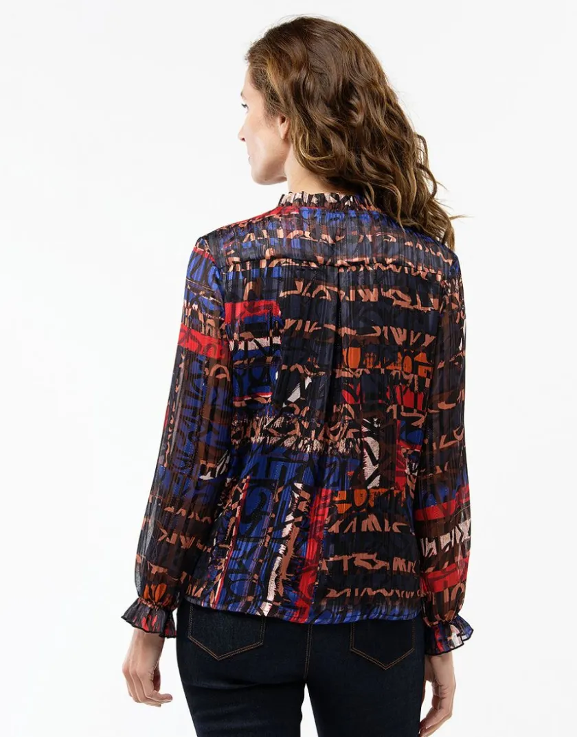 Hot Blouse en voile imprimée Chemisiers & Blouses|Hauts