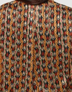 Discount Blouse fluide marron Chemisiers & Blouses|Hauts