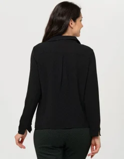 New Blouse fluide noire Chemisiers & Blouses|Hauts