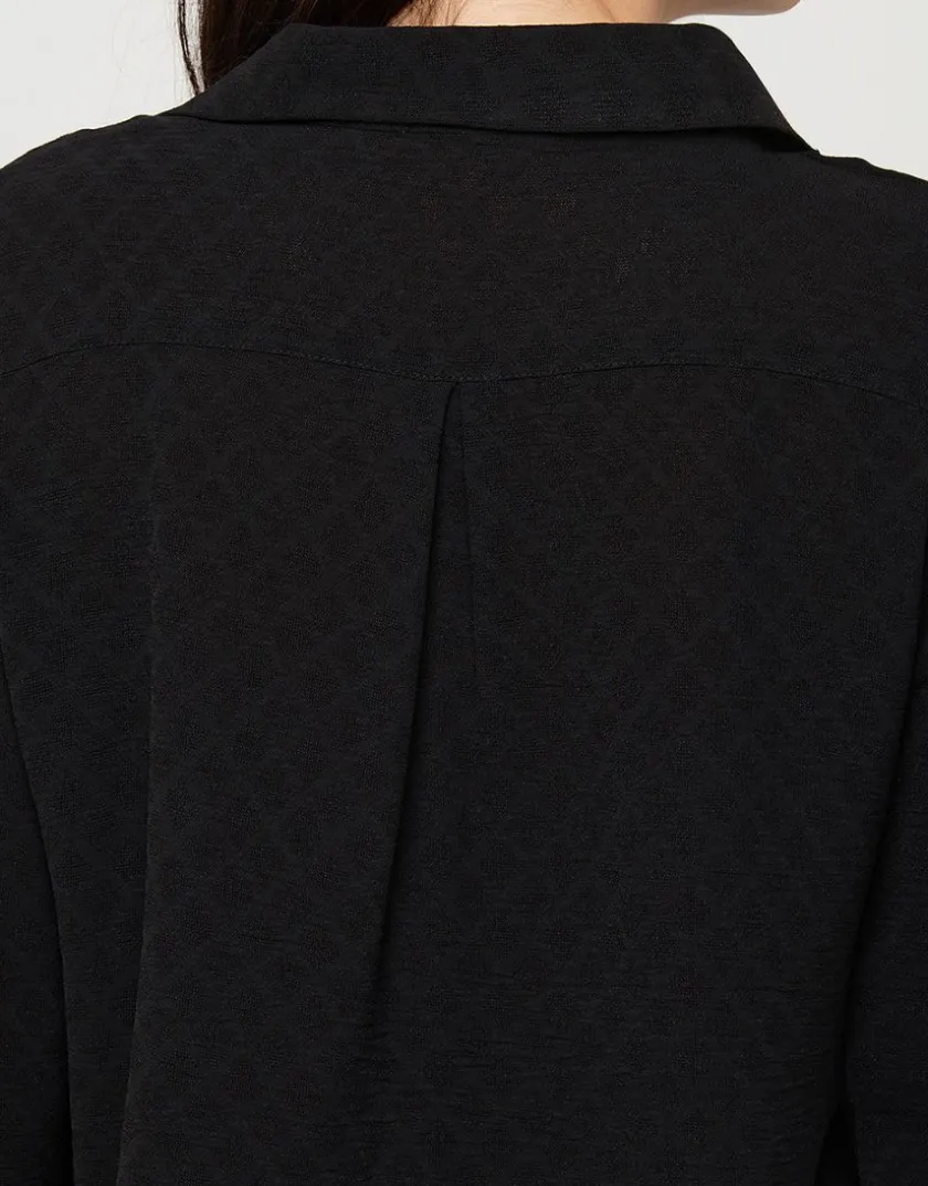 New Blouse fluide noire Chemisiers & Blouses|Hauts