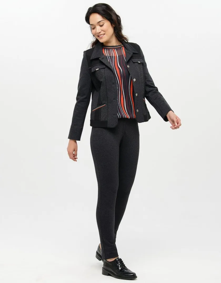 Online Blouse fluide rayée noire Chemisiers & Blouses|Hauts