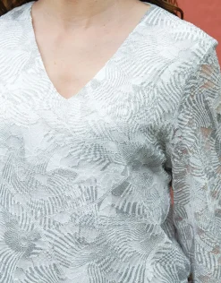 Sale Blouse gris argenté Chemisiers & Blouses|Hauts