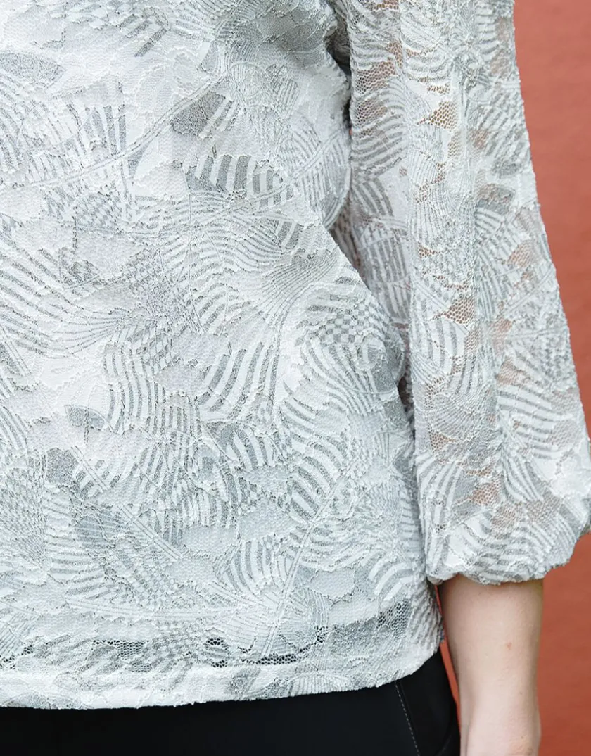 Sale Blouse gris argenté Chemisiers & Blouses|Hauts
