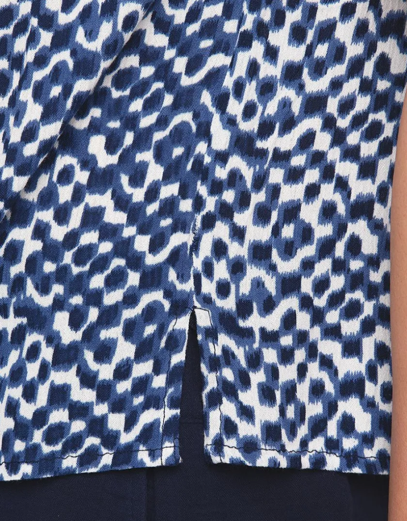 Clearance Blouse imprimé bleu Chemisiers & Blouses|Hauts