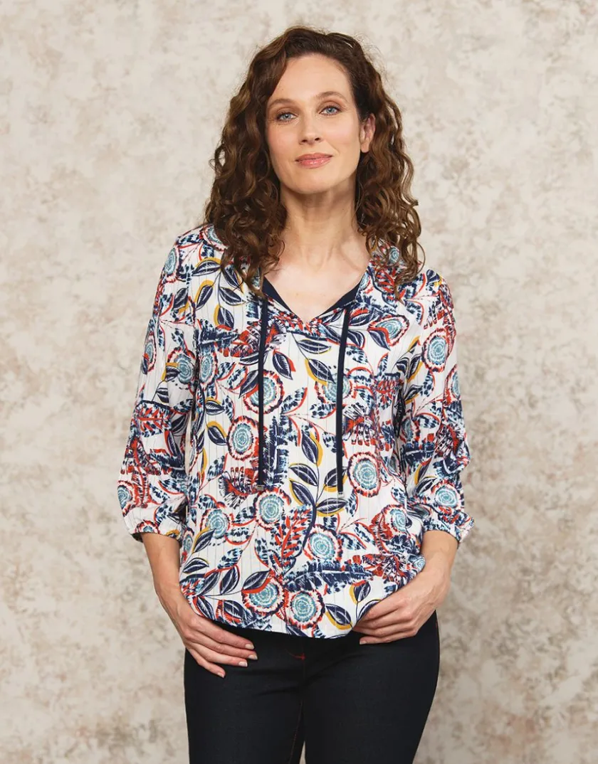 Hot Blouse imprimé brillante Chemisiers & Blouses|Hauts