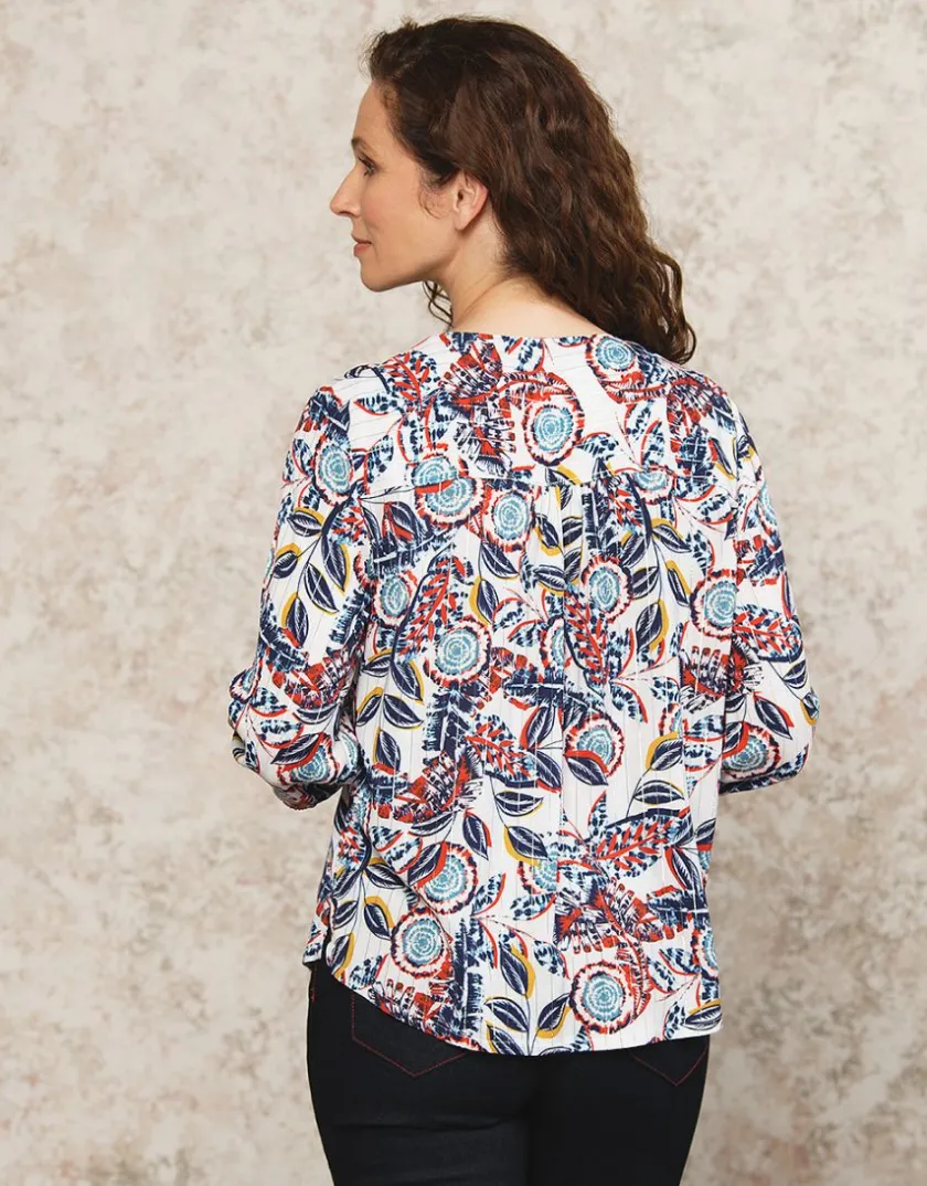 Hot Blouse imprimé brillante Chemisiers & Blouses|Hauts