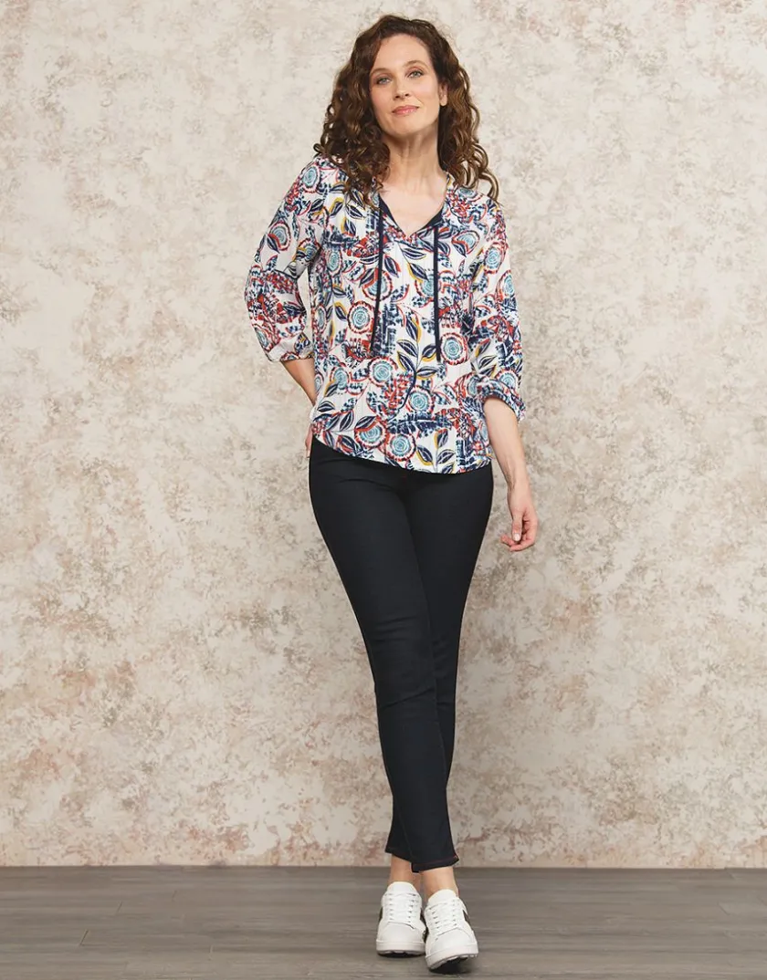Hot Blouse imprimé brillante Chemisiers & Blouses|Hauts