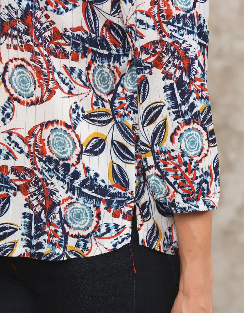 Hot Blouse imprimé brillante Chemisiers & Blouses|Hauts