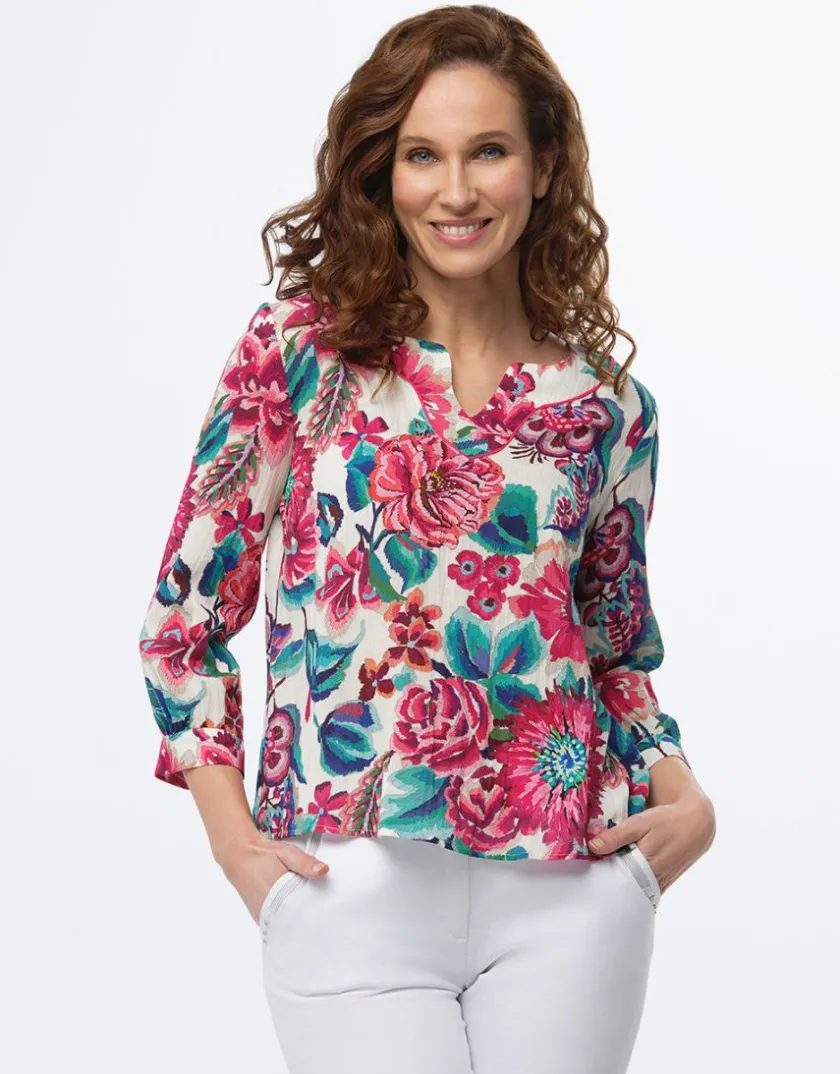 Hot Blouse imprimé rose Chemisiers & Blouses|Hauts