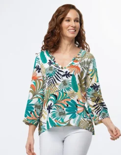 Best Blouse imprimé tropical Chemisiers & Blouses|Hauts