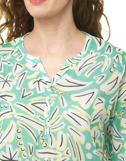 Fashion Blouse imprimé vert clair Chemisiers & Blouses|Hauts
